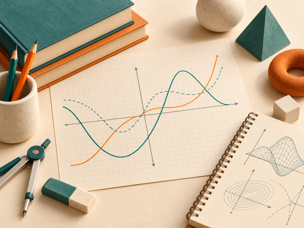 Fonksiyon grafikleri ve ileri matematik çalışma defteri